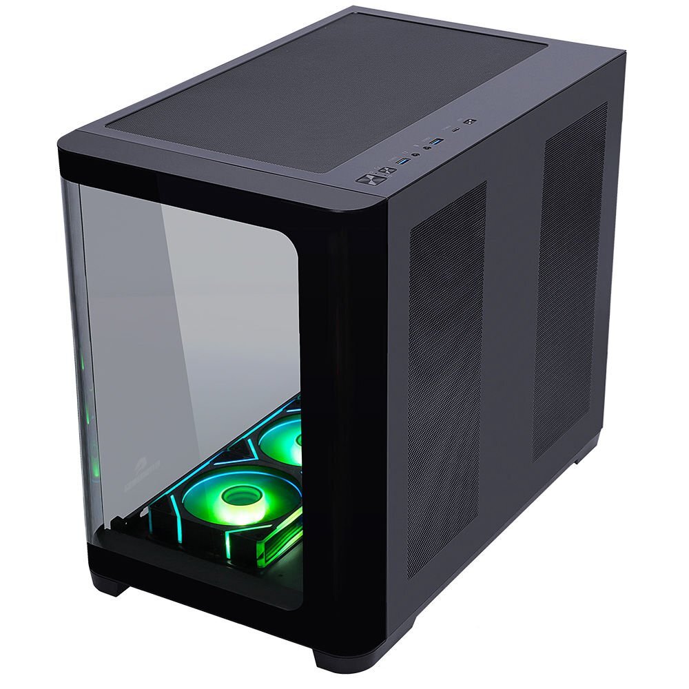 GAMEBOOSTER GB-G2851BB 7x ARGB FAN ATX SEA VIEW USB3.0 SİYAH KASA