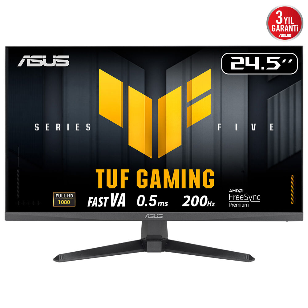 ASUS TUF GAMING VG257Q5A 24.5" 0.5MS 200HZ 1920x1080 2xHDMI/DP MM LED MONITOR