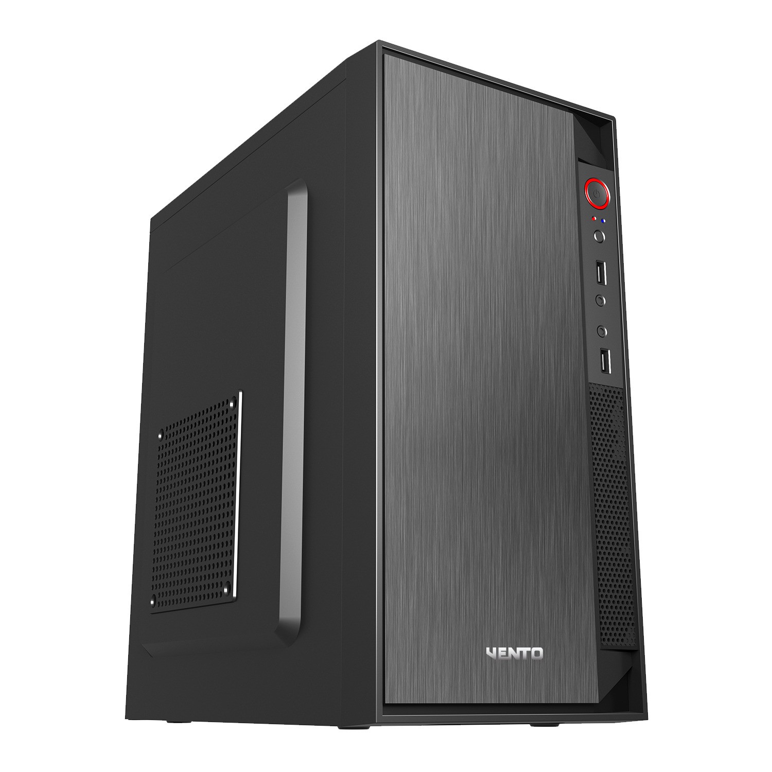 VENTO VS119S 300W 1x8CM/1x12CM MICRO ATX 2xUSB2.0/1xUSB3.0 SİYAH KASA