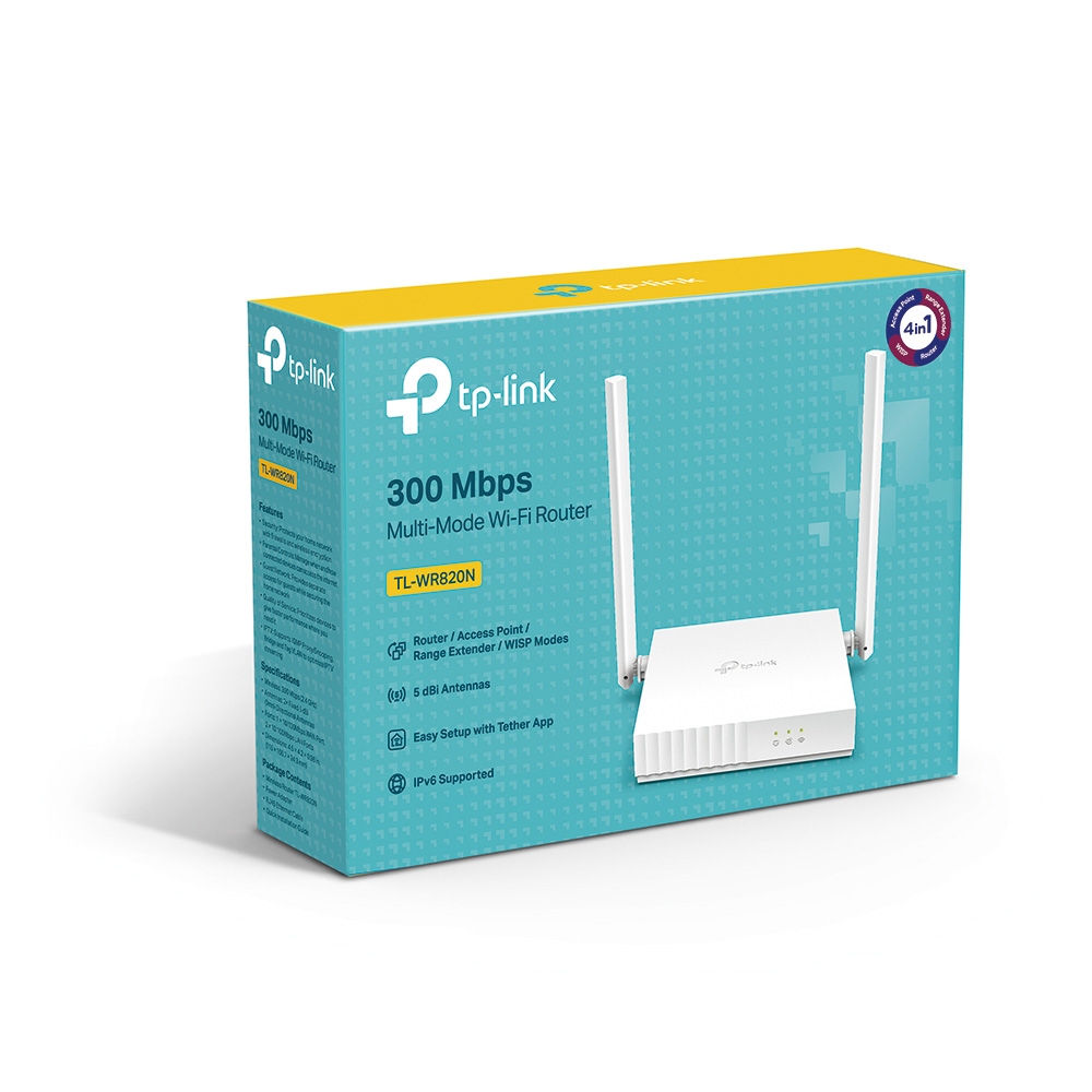 TP-LINK TL-WR820N 300MBPS 3PORT 2 ANTEN 2.4GHz INDOOR ROUTER