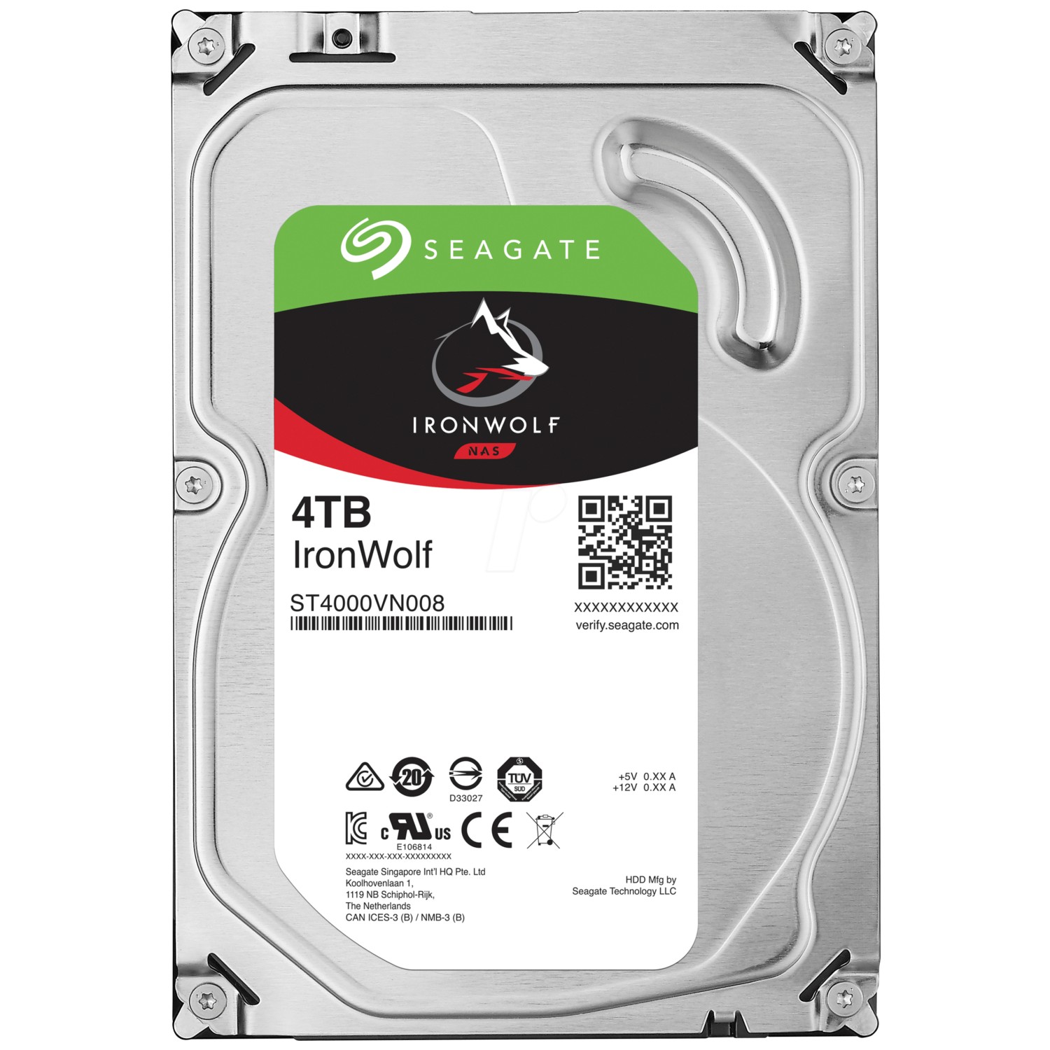 SEAGATE IRONWOLF 4TB 5400RPM 256MB SATA3 ST4000VN006 NAS HDD RESMİ DİSTİ GARANTİLİ