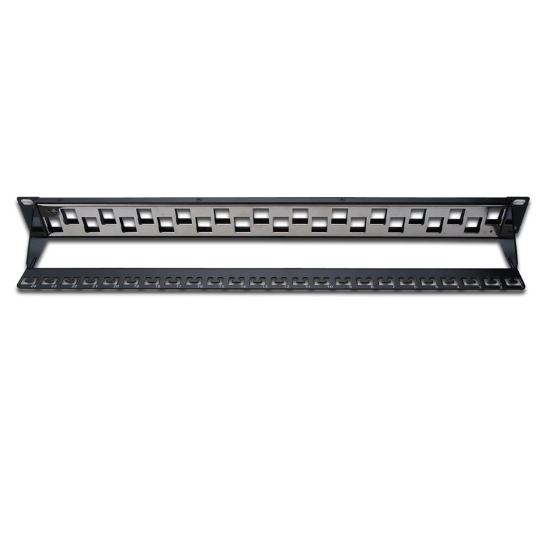 DIGITUS DN-91412 MODULER UTP/FTP CAT6/CAT6A 24 PORT BOŞ 1U ZIRHLI PATCH PANEL