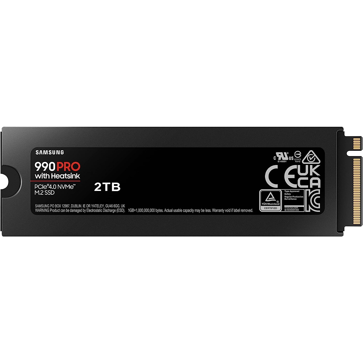 SAMSUNG 990 PRO 2TB 7450/6900MB/s NVMe PCIe M.2 SSD MZ-V9P2T0CW SOĞUTUCULU