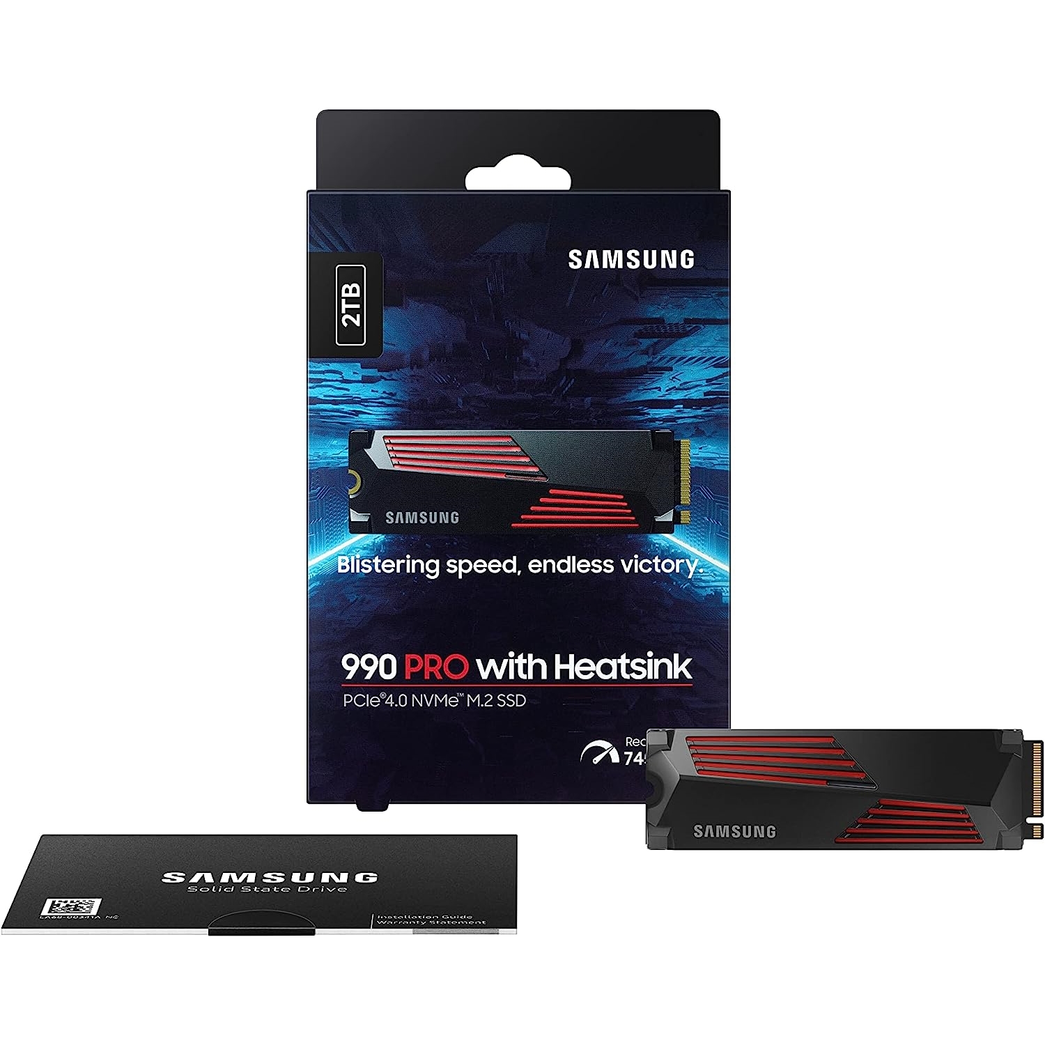 SAMSUNG 990 PRO 2TB 7450/6900MB/s NVMe PCIe M.2 SSD MZ-V9P2T0CW SOĞUTUCULU