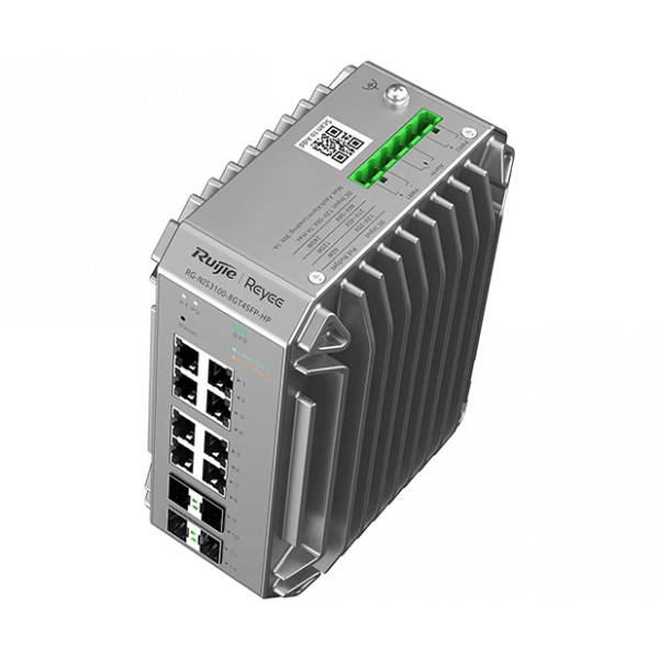 RUIJIE REYEE RG-NIS3100-8GT4SFP-HP 8 PORT 10/100/1000 8 PORT POE 4 X SFP 240 WATT RUJIE CLOUD YONETILEBILIR ENDÜSTRİYEL