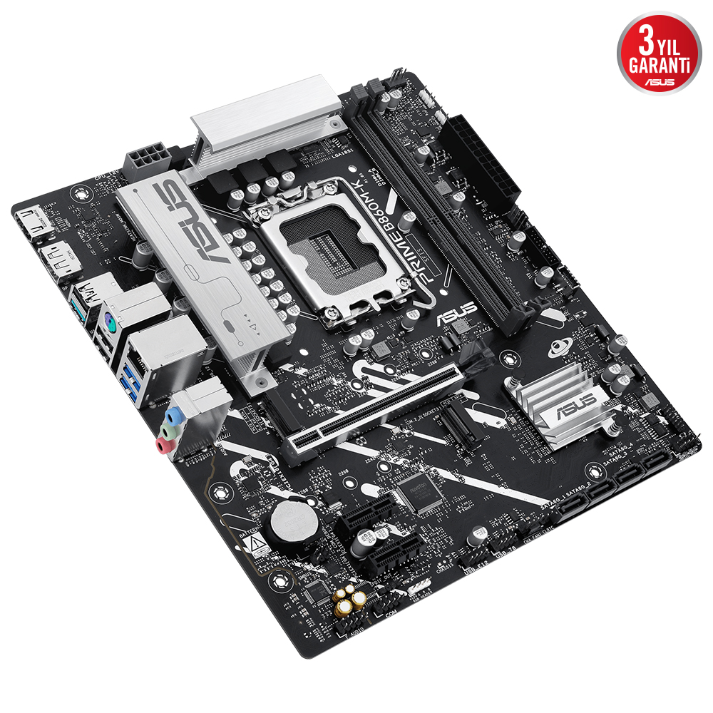 ASUS PRIME B860M-K 2x DDR5 DP/HDMI 2x M.2 1x 2.5GLAN USB3.2 1851P ANAKART