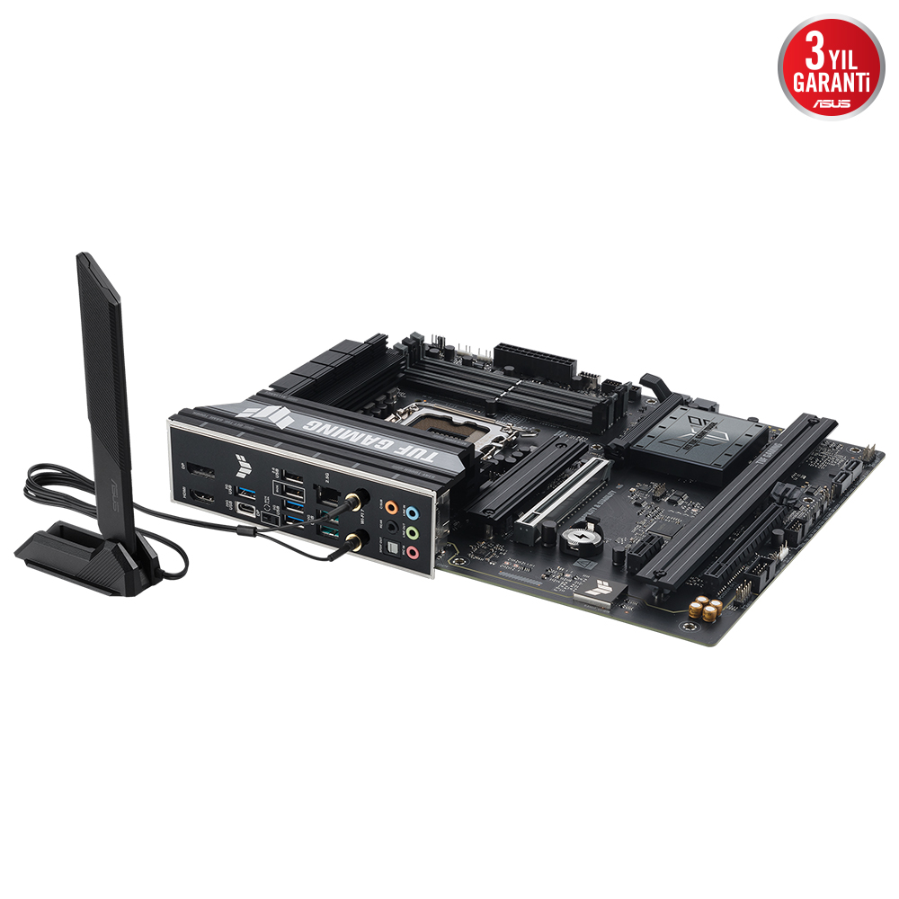 ASUS TUF GAMING B860-PLUS WIFI 4x DDR5 DP/HDMI 3x M.2 1x 2.5GLAN/WIFI7/BT USB3.2 1851P ANAKART