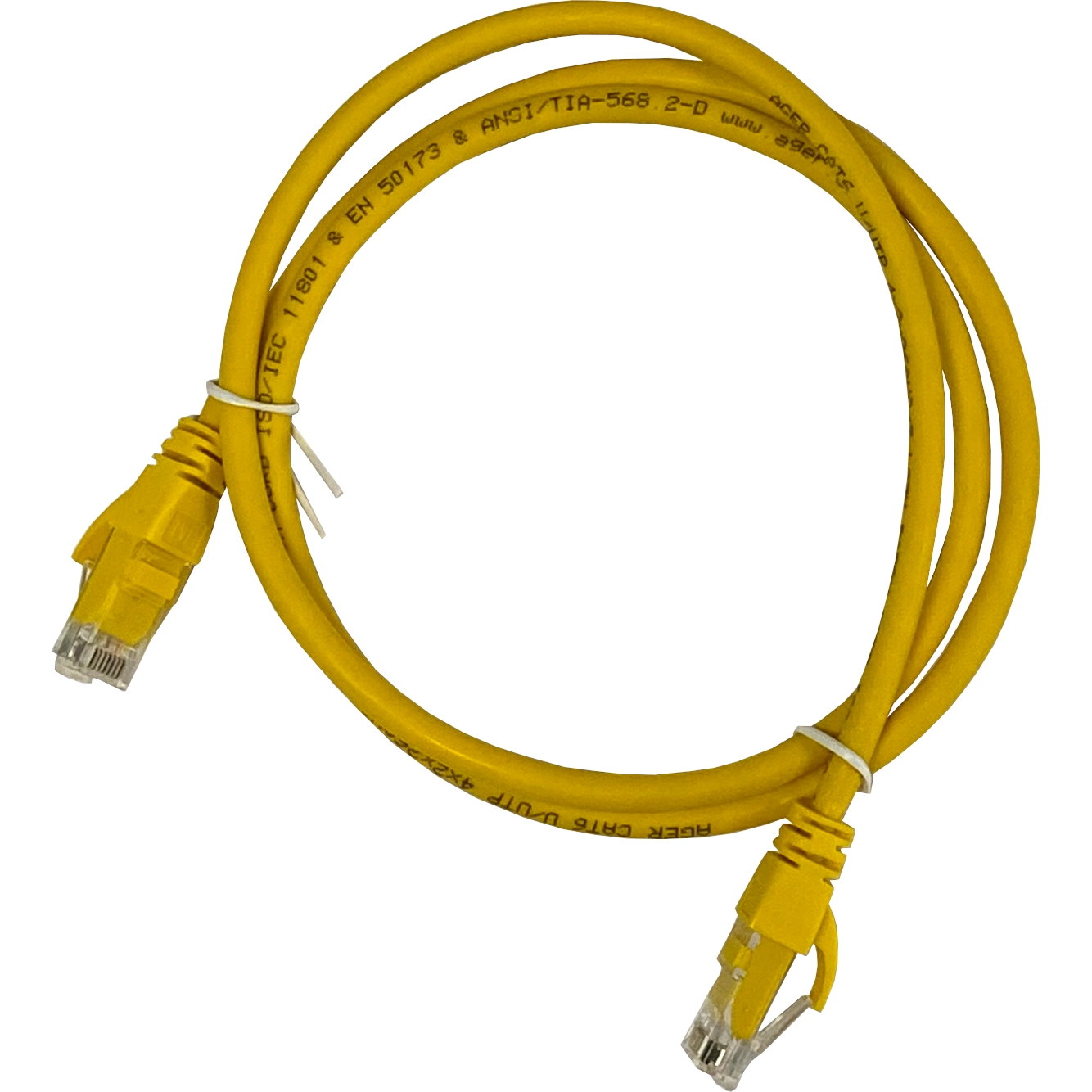 AGER AC-602-010 1MT UTP CAT6 PATCH KABLO SARI Cu, LSZH AWG 26/7