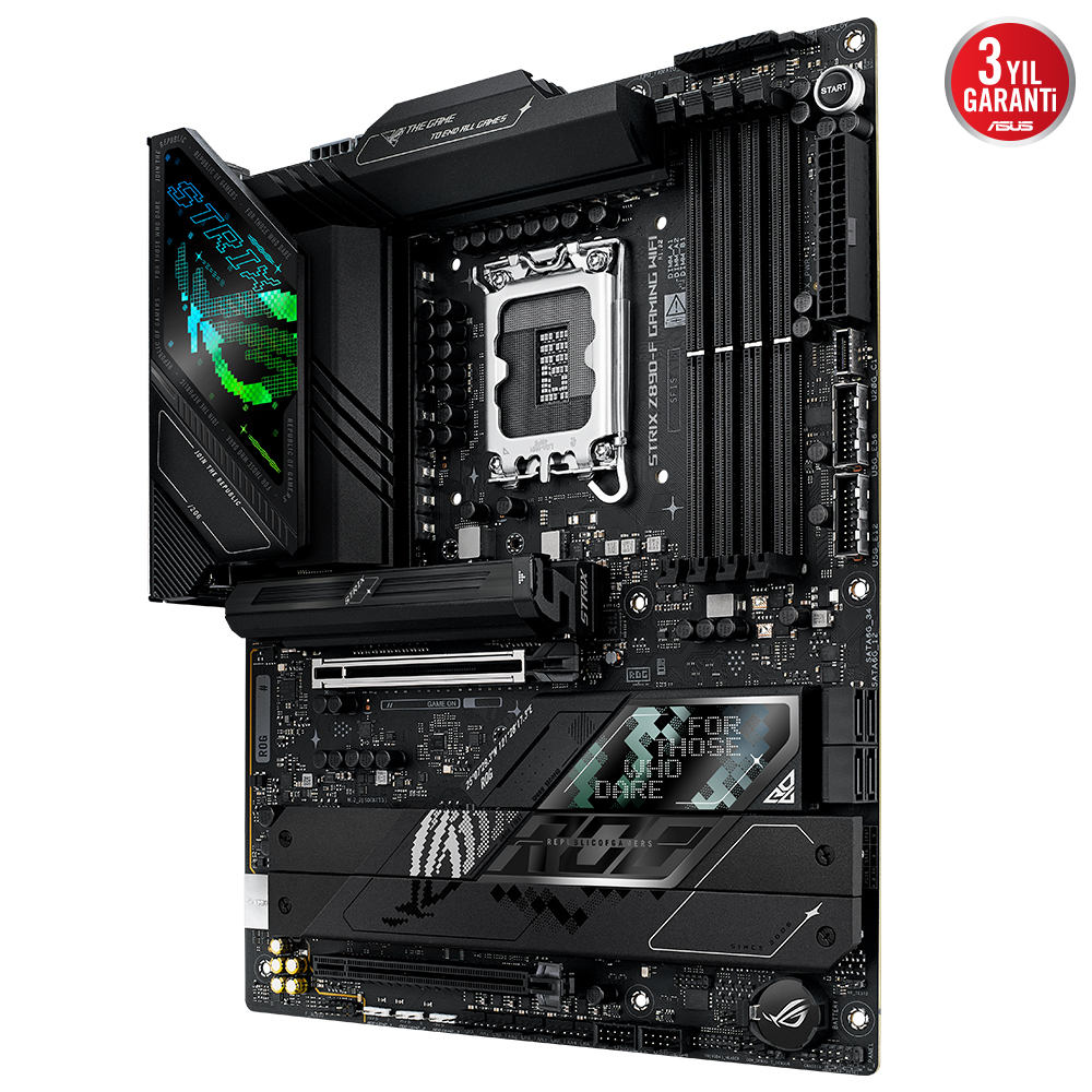 ASUS ROG STRIX Z890-F GAMING WIFI 4x DDR5 DP/HDMI 5x M.2 1x 2.5GLAN/WIFI7/BT USB3.2 1851P ANAKART