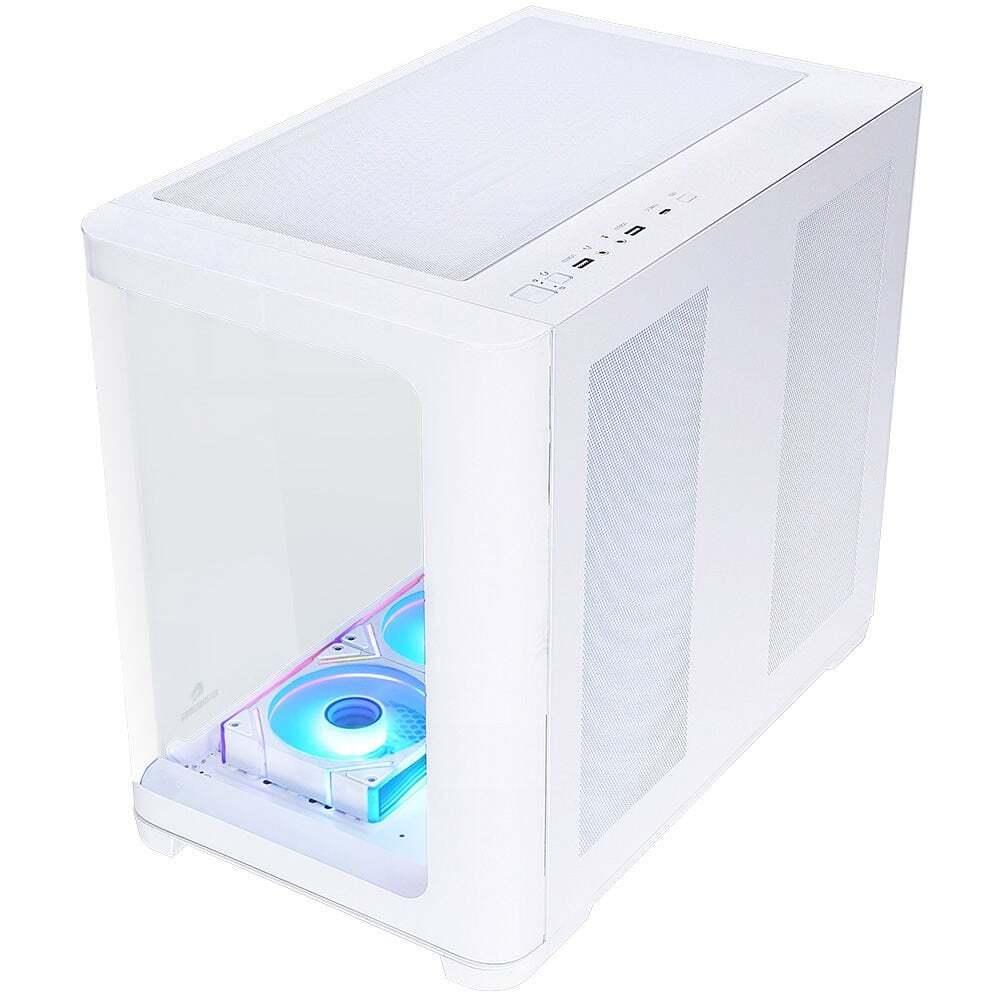 GAMEBOOSTER GB-G2851BW 7x ARGB FAN ATX SEA VIEW USB3.0 BEYAZ KASA