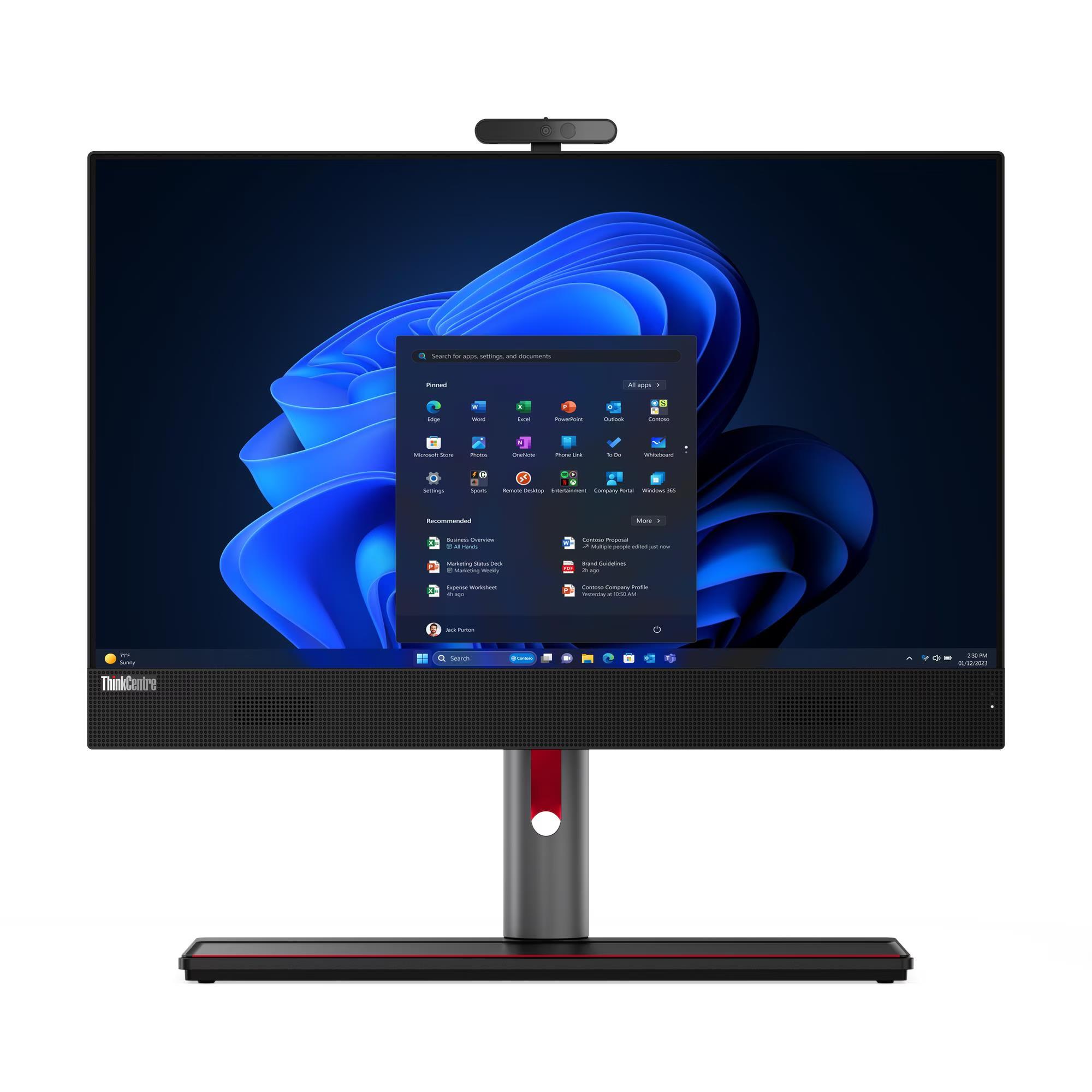 LENOVO 12SKS50800 TC M90A GEN5 I5-14400 16GB 1TB SSD 23.8" NONTOUCH FREDOOS ALL IN ONE PC - 3yıl Yerinde Garanti