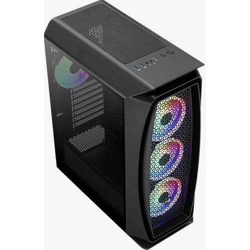 AEROCOOL AERO ONE DUO 500W 80+ 4x12CM ARGB FAN ATX 2xUSB3.0 SİYAH GAMING KASA AE-AERO1D580