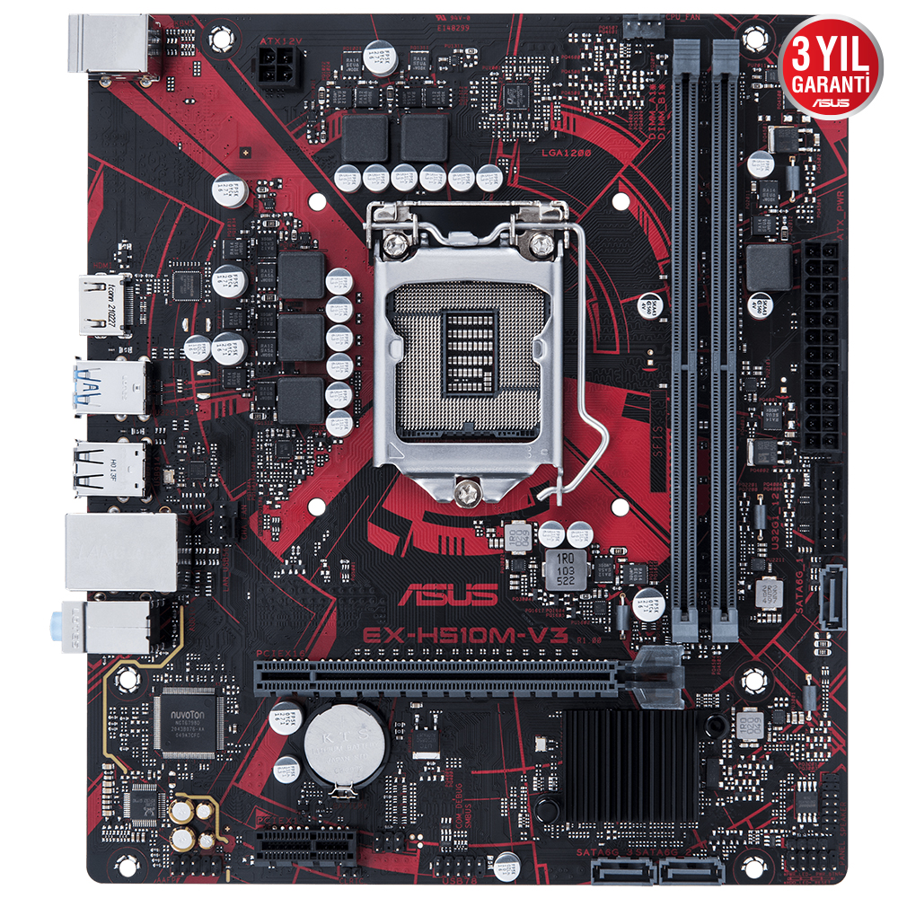 ASUS EX-H510M-V3 2xDDR4 HDMI 1xGLAN 1200Pin ANAKART