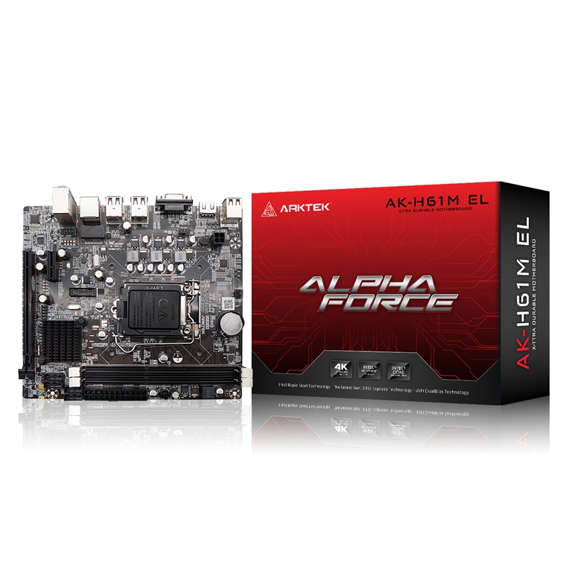 ARKTEK ALPHA FORCE AK-H61M EL H61 2xDDR3 VGA+HDMI 1155 PIN ANAKART