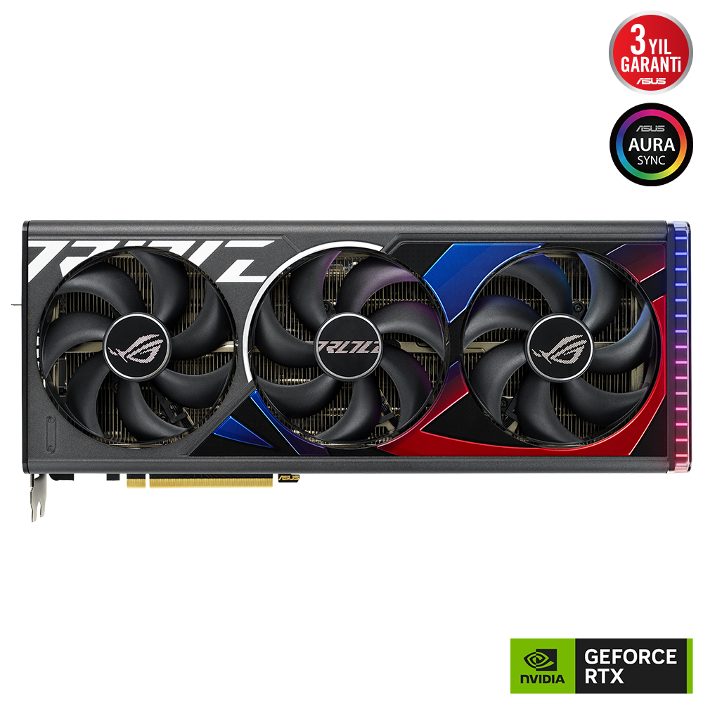 ASUS GEFORCE RTX 4090 ROG-STRIX-RTX4090-24G-GAMING 24GB GDDR6X 384Bit 2xHDMI/3xDP RGB EKRAN KARTI