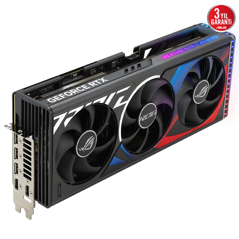 ASUS GEFORCE RTX 4090 ROG-STRIX-RTX4090-24G-GAMING 24GB GDDR6X 384Bit 2xHDMI/3xDP RGB EKRAN KARTI