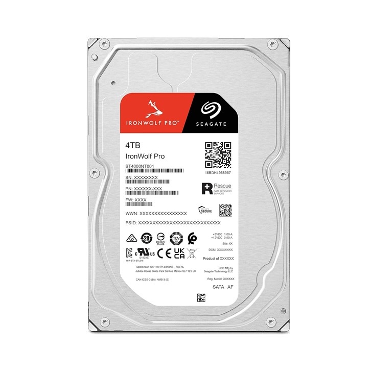 SEAGATE IRONWOLF PRO 4TB 7200RPM 256MB SATA3 ST4000NT001 NAS HDD RESMİ DİSTİ GARANTİLİ