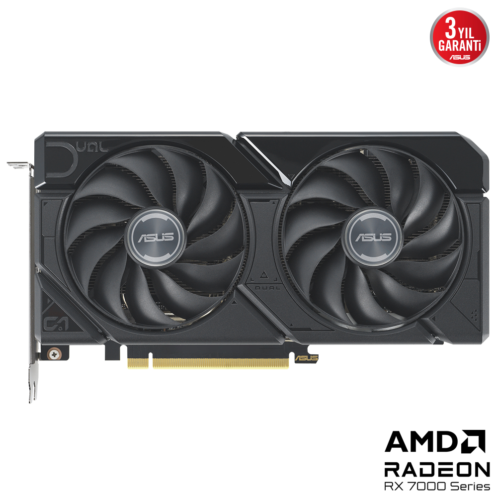 ASUS DUAL-RX7600XT-O16G RX7600XT 16GB GDDR6 128Bit DVI/HDMI/DP