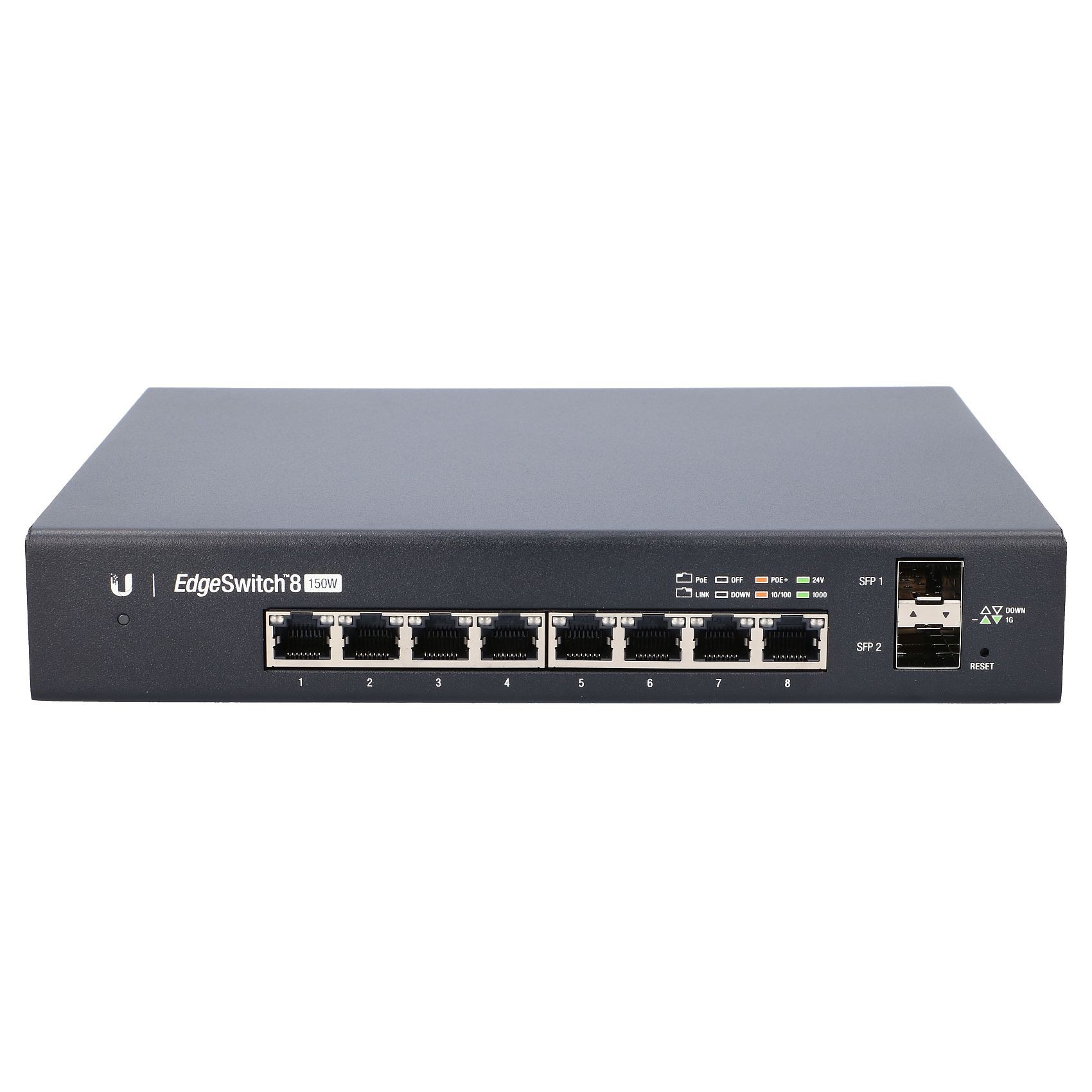 UBNT EDGESWITCH ES-8-150W 8 PORT GIGABIT POE+ 2xSFP SWITCH 150W