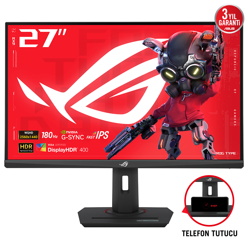 ASUS ROG STRIX XG27ACS 27" 1MS 180Hz QHD 2560x1440 DP/HDMI/TYPE-C VESA PIVOT IPS LED GAMING MONITOR