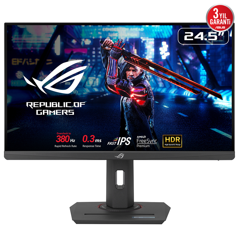 ASUS ROG STRIX XG259QNS 24.5" 1MS 380Hz FHD DP/HDMI/TYPE-C VESA PIVOT IPS LED GAMING MONITOR