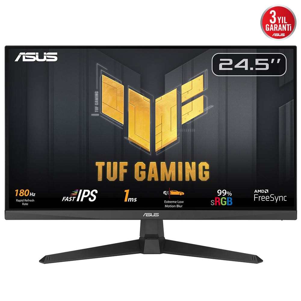 ASUS TUF GAMING VG259Q3A 24.5" 1MS 180Hz FHD HDMI/DP VESA IPS LED GAMING MONITOR