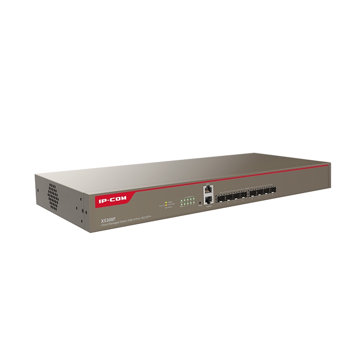 IP-COM X5308F 8 PORT 10GB SFP CLOUD YÖNETİLEBİLİR RACK MOUNT SWITCH