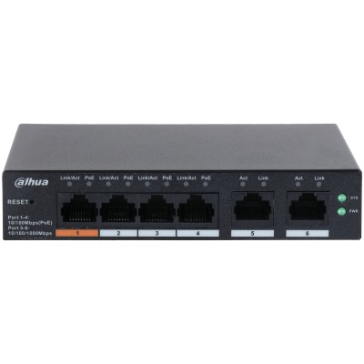 DAHUA DH-CS4006-4ET-60 4 PORT 10/100 2X UPLINK CLOUD YÖNETİLEBİLİR SWITCH