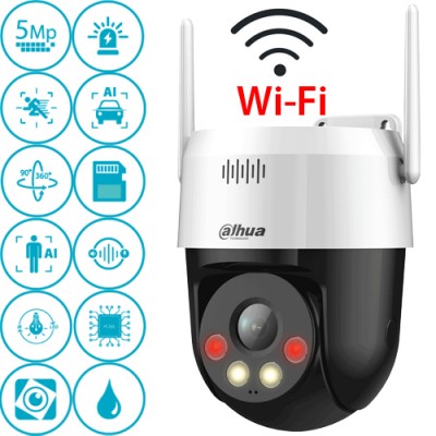 DAHUA P5AE-PV 5MP 4MM DUAL SMART LED WIFI SPEED DOME KAMERA