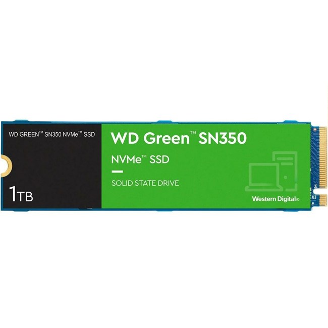 WD SN350 1TB 3200/2500MB/S M2 PCIe NVME SSD WDS100T3G0C