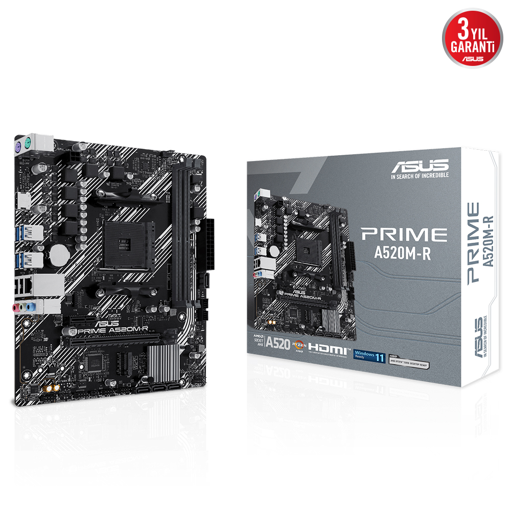 ASUS PRIME A520M-R 2xDDR4 HDMI 1xM2 AM4 ANAKART