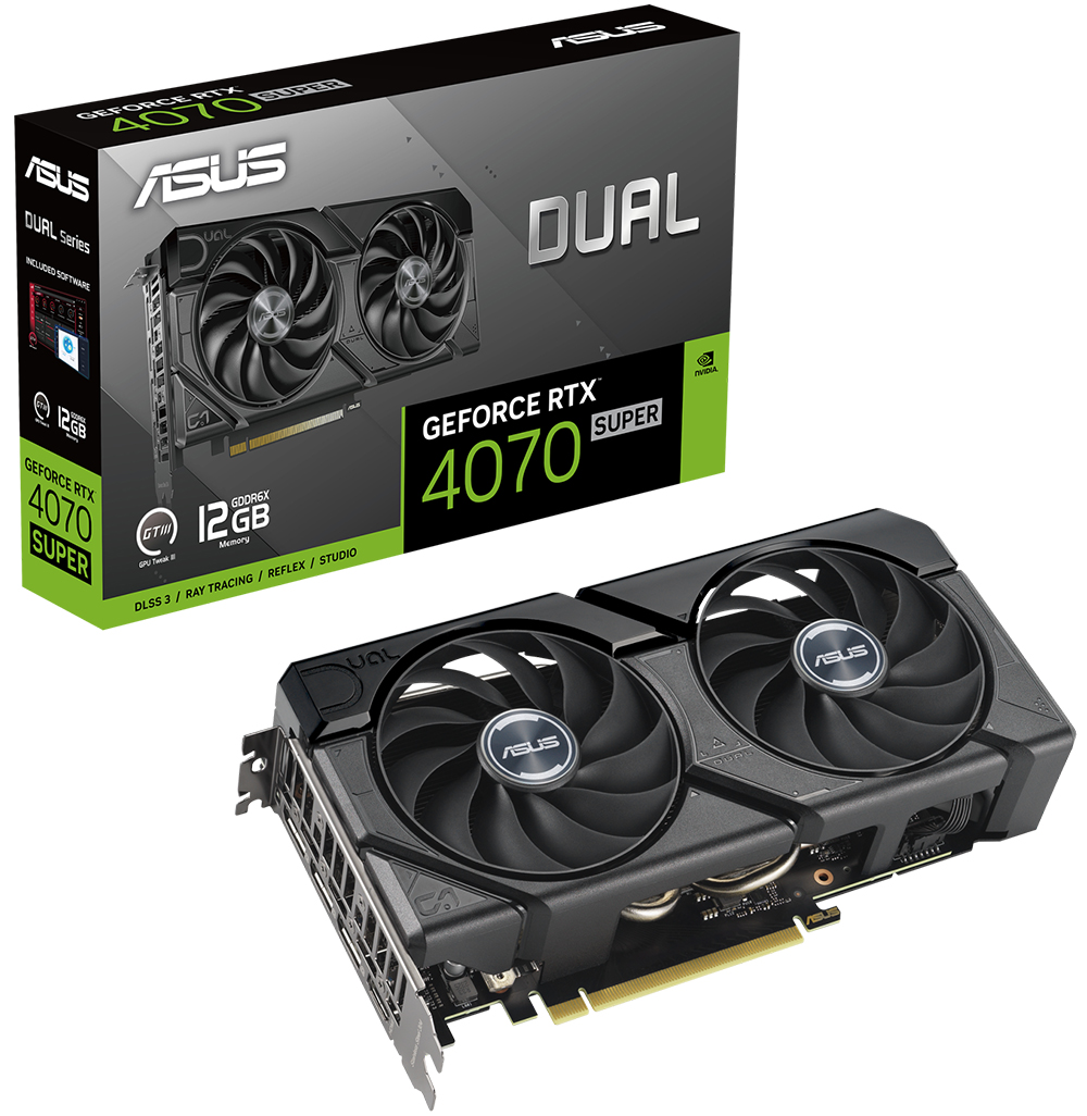 ASUS Dual GeForce RTX™ 4070 SUPER EVO 12GB GDDR6X