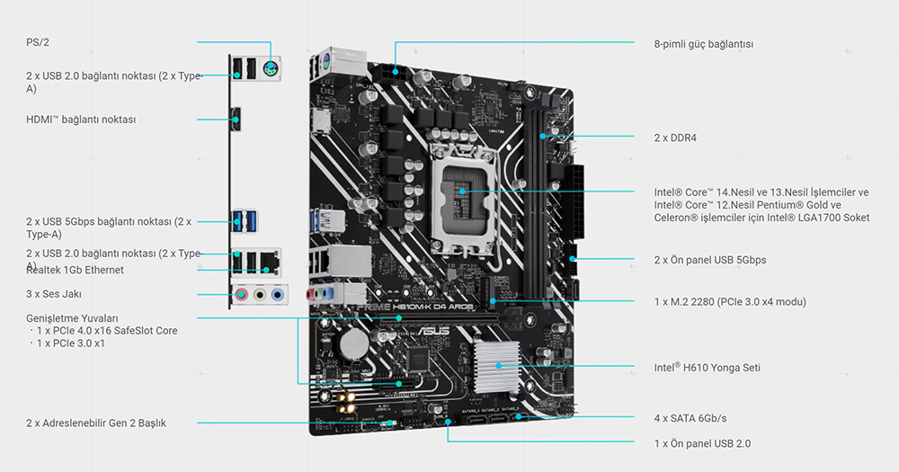 PRIME H610M-K D4 ARGB