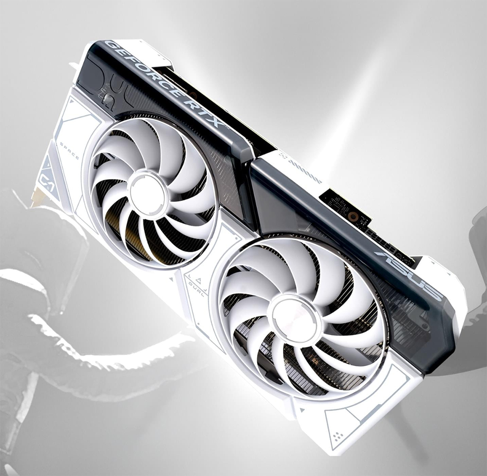 ASUS Dual GeForce RTX™ 4070 SUPER White OC Edition 12GB GDDR6X