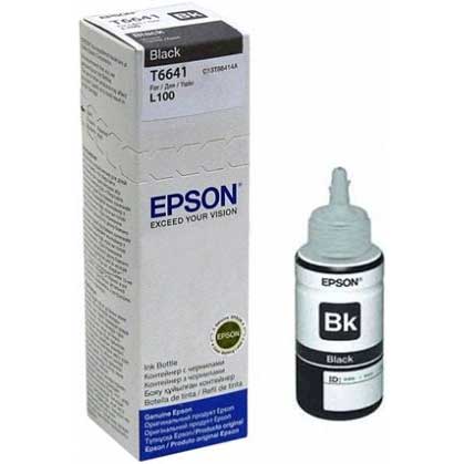 EPSON T6641 C13T66414A SİYAH L100-L110-L200-L210-L300-L550 MÜREKKEP 70ML