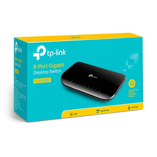 TP-LINK TL-SG1008D 8 PORT 10/100/1000 YONETILEMEZ DESKTOP SWITCH