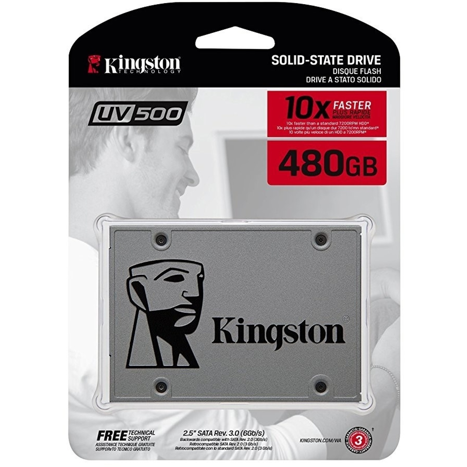 KINGSTON SA400S37/480G 480GB 500/450MB/s 7mm SATA 3.0 SSD A400