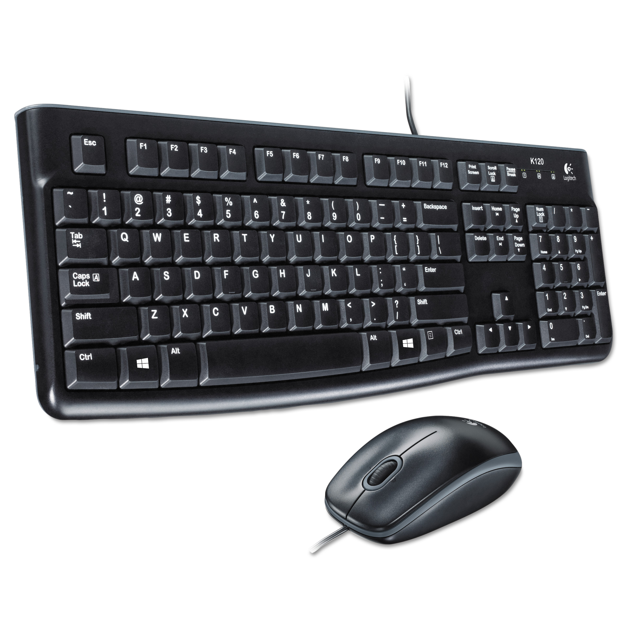 LOGITECH MK120 TÜRKÇE KABLOLU USB STANDART SİYAH 920-002560 Q KLAVYE+MOUSE