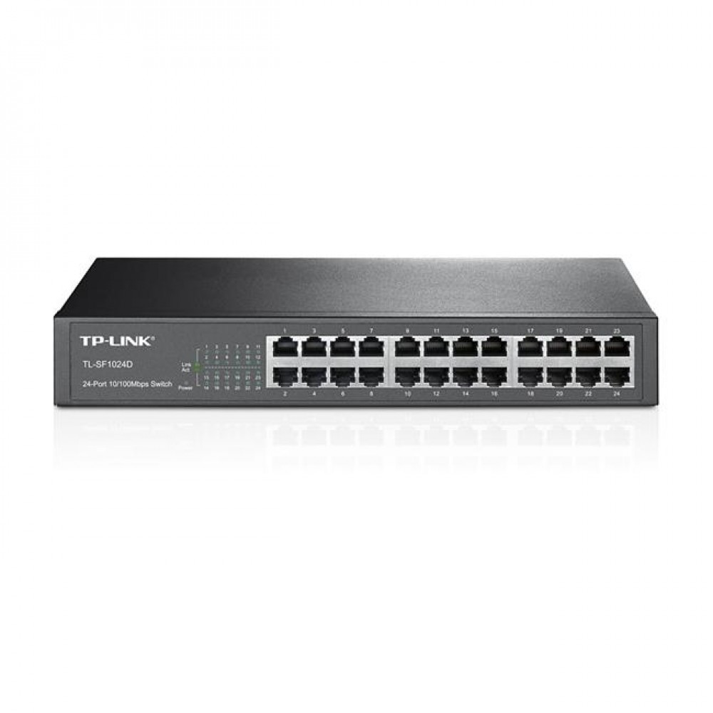 TP-LINK TL-SF1024D 24 PORT 10/100 YONETILEMEZ RACK MOUNT SWITCH