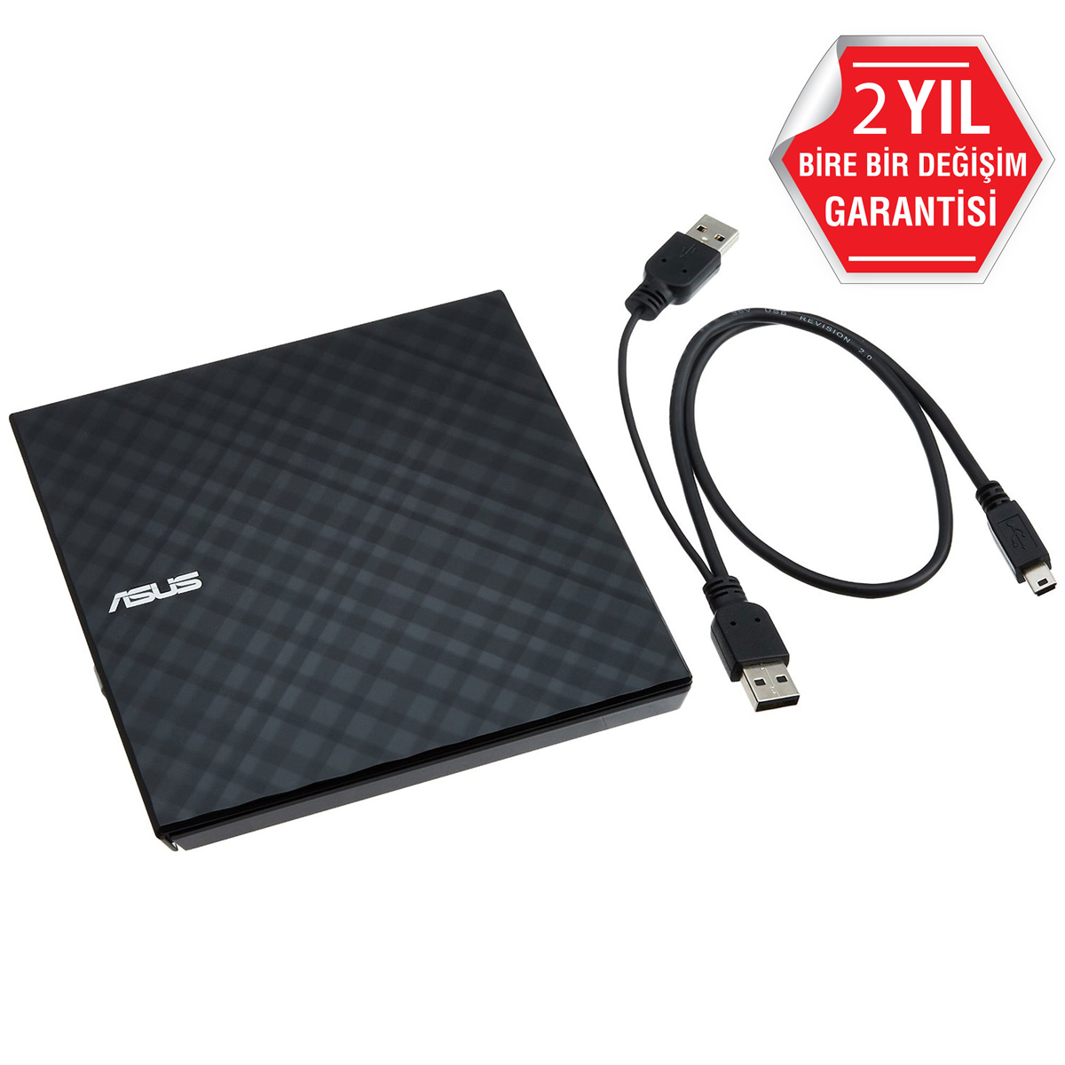 ASUS SDRW-08D2S-U 24x OKUMA/8x YAZMA USB SLIM DVD-RW SİYAH