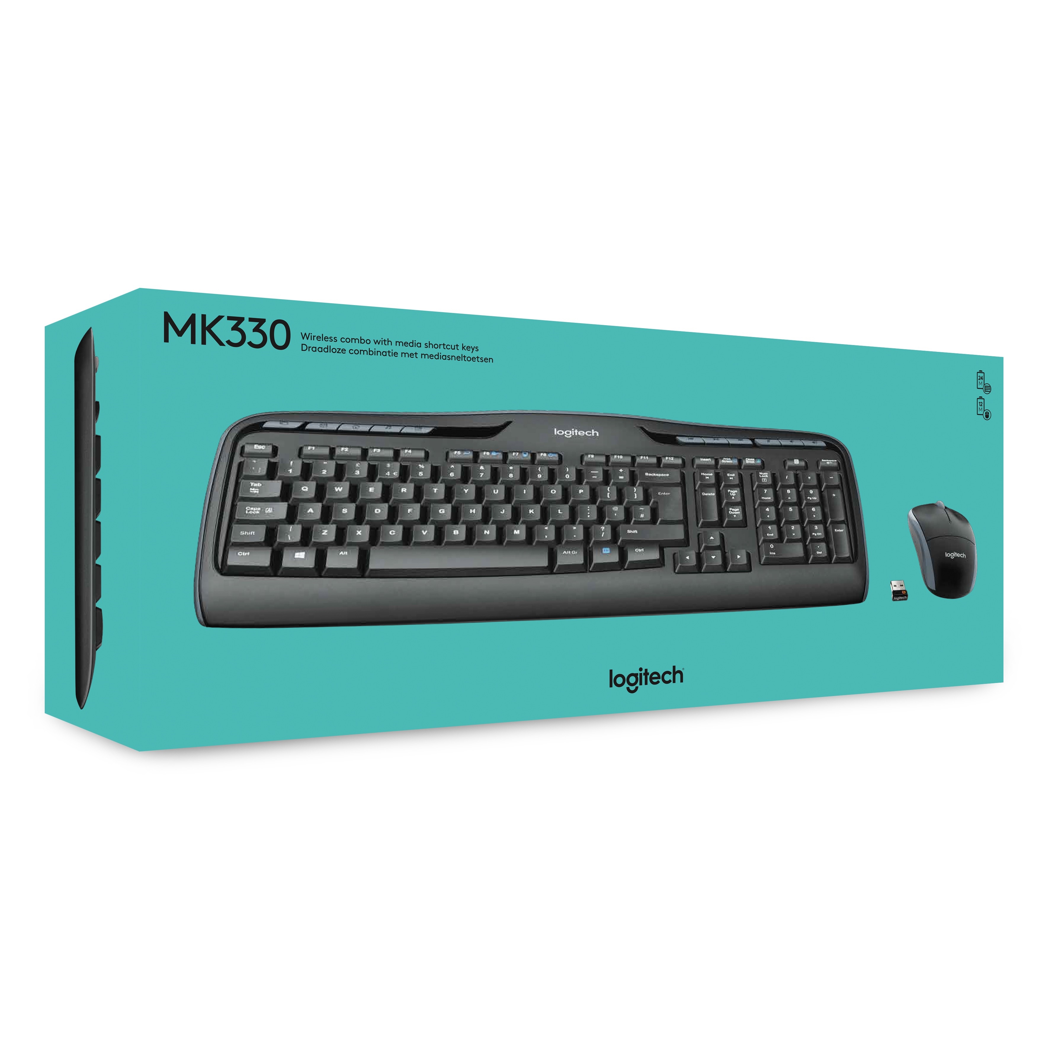 LOGITECH MK330 TÜRKÇE KABLOSUZ MULTİMEDYA SİYAH Q KLAVYE+MOUSE