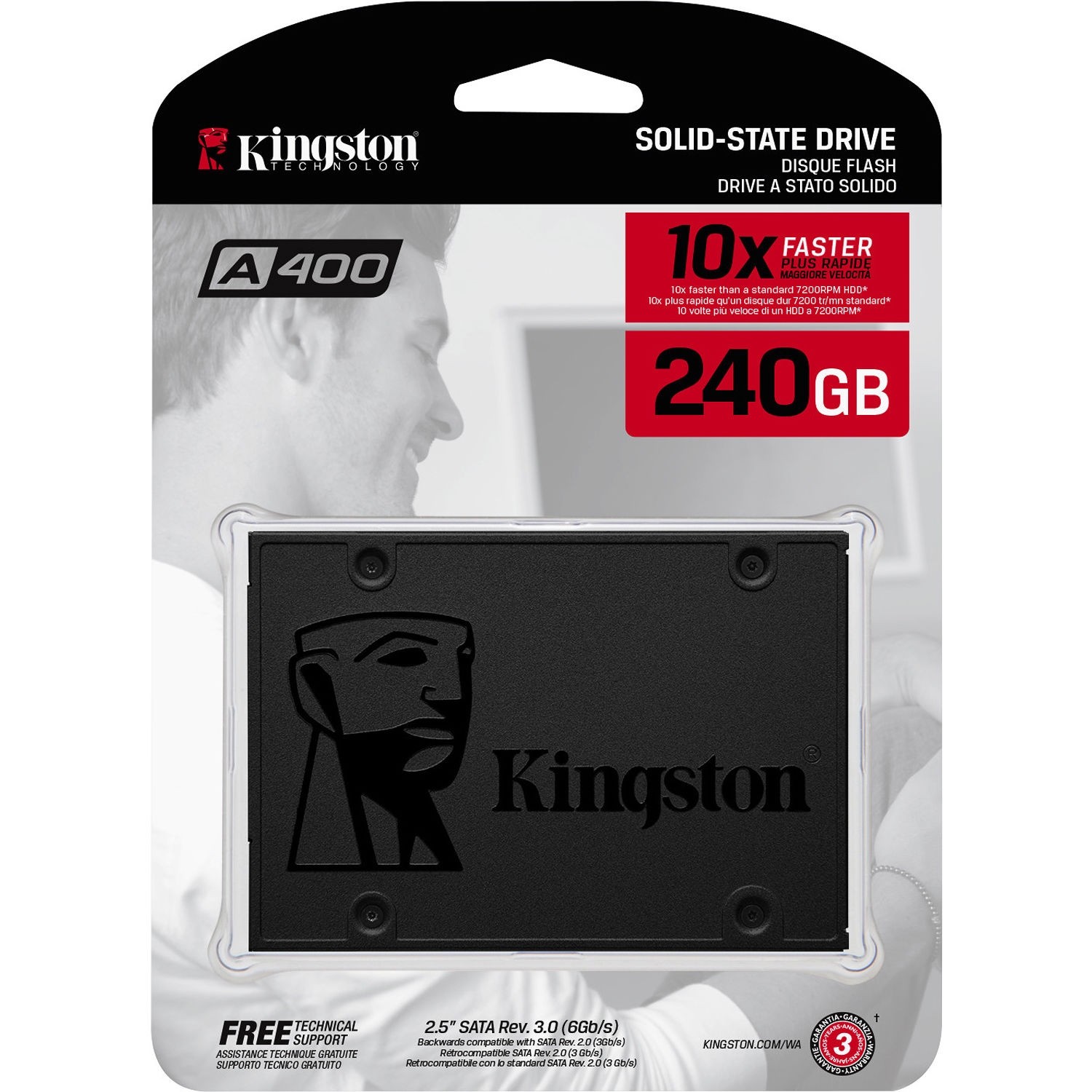 KINGSTON A400 240GB 500/350MB/s 2.5" SSD SA400S37/240G