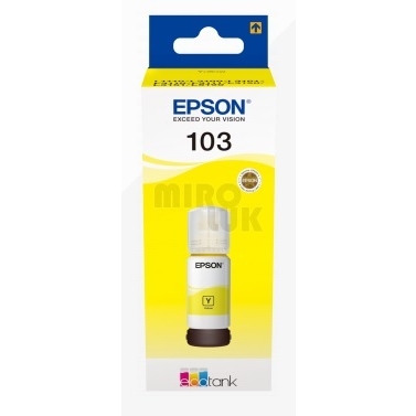 EPSON 103 C13T00S44A SARI MÜREKKEP 65ML