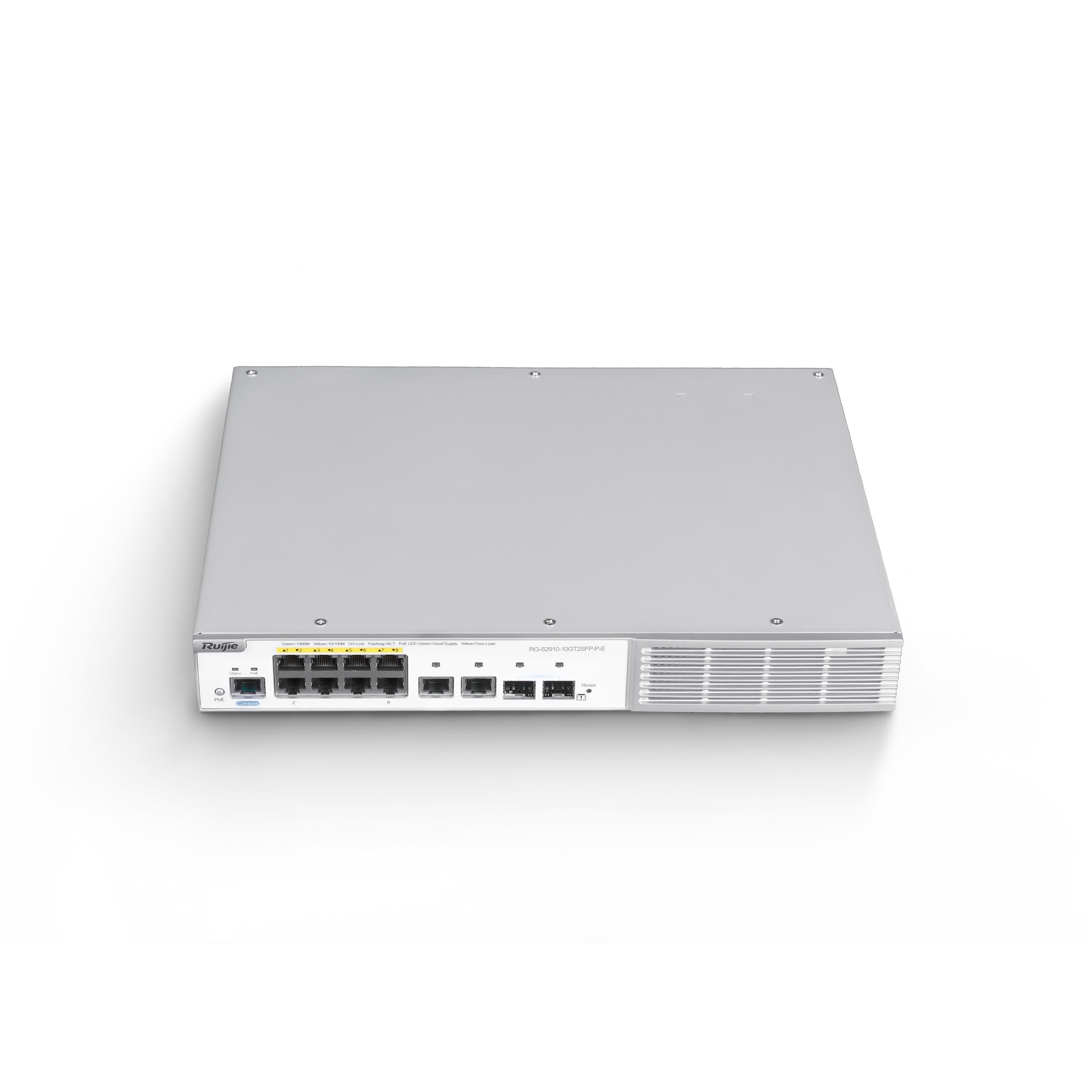 RUIJIE RG-S2910-10GT2SFP-P-E 10 PORT 10/100/1000 8 PORT POE+ 2 X SFP 124 WATT YONETILEBILIR RACK MOUNT SWITCH