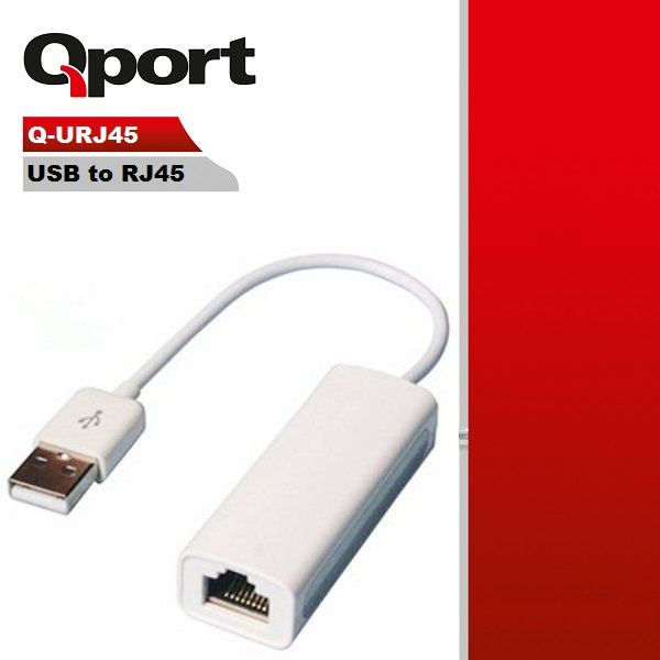 QPORT Q-URJ45 USB TO ETHERNET 10/100 ÇEVİRİCİ ADAPTÖR