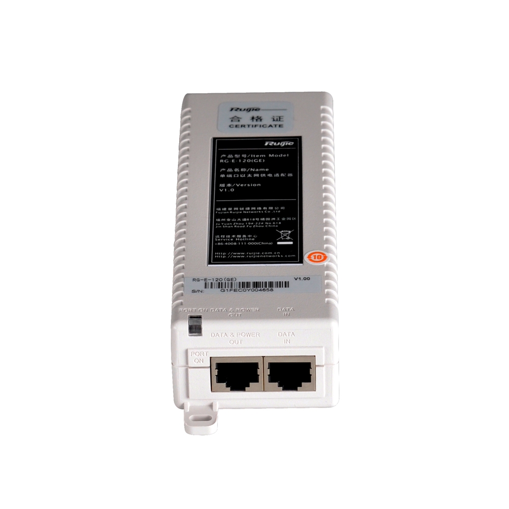 RUIJIE RG-E-120(GE) 50V 0.3AH 15.4W POE ADAPTÖR