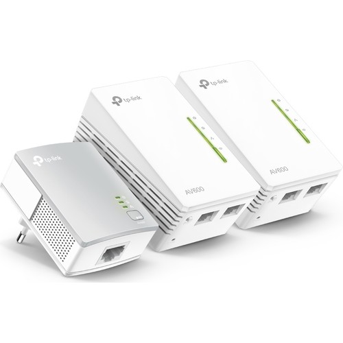 TP-LINK TL-WPA4220T KIT (3-PACK) 300MBPS 2PORT 2.4GHz INDOOR POWERLINE ADAPTOR