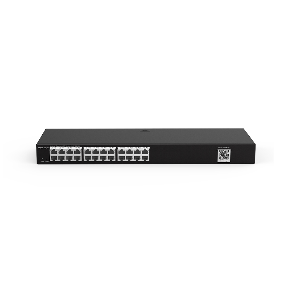 RUIJIE REYEE RG-ES224GC 24 PORT 10/100/1000 RUIJIE CLOUD YONETILEBİLİR RACK MOUNT SWITCH METAL KASA