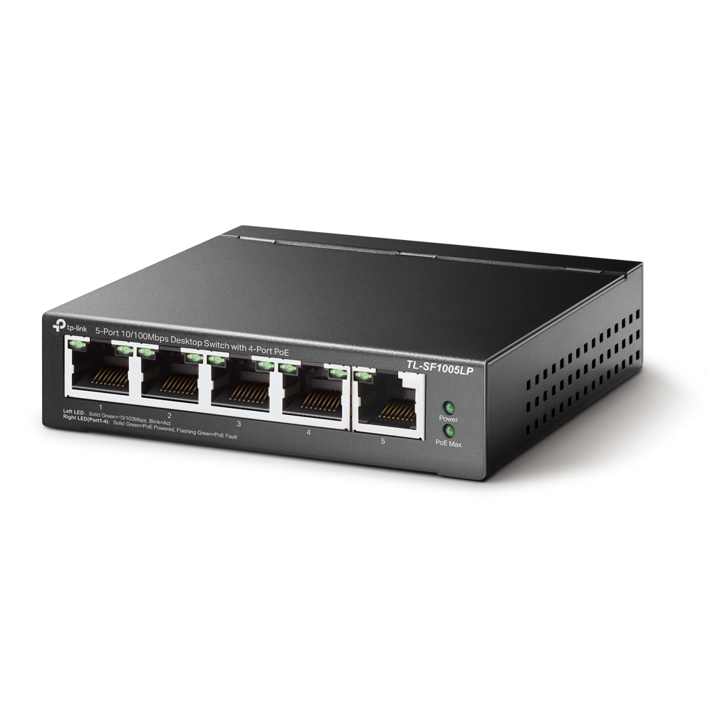 TP-LINK TL-SF1005LP 5 PORT 10/100 4 PORT POE 41W SWITCH