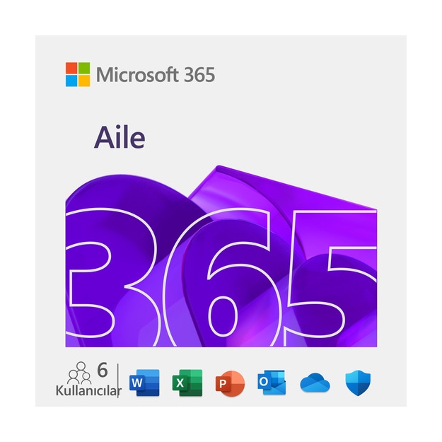 MICROSOFT OFFICE 365 AİLE 6GQ-00086 ELEKTRONİK LİSANS